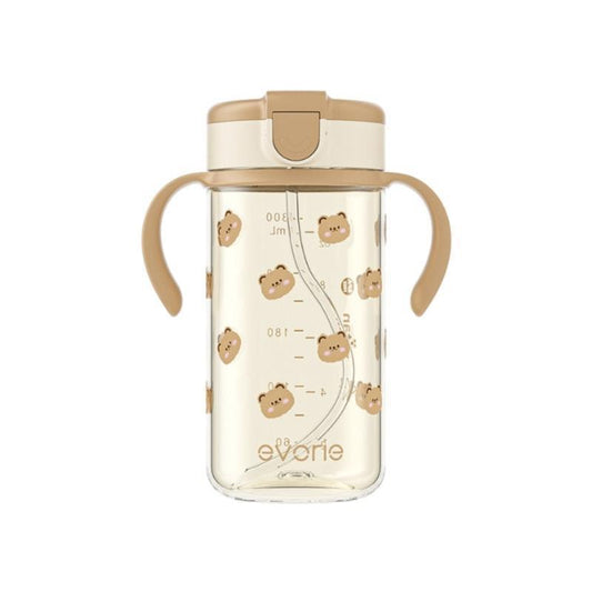 Evorie Tritan Kids Straw Water Bottle Mug 300mL - Honey Bear-Auzzi Store
