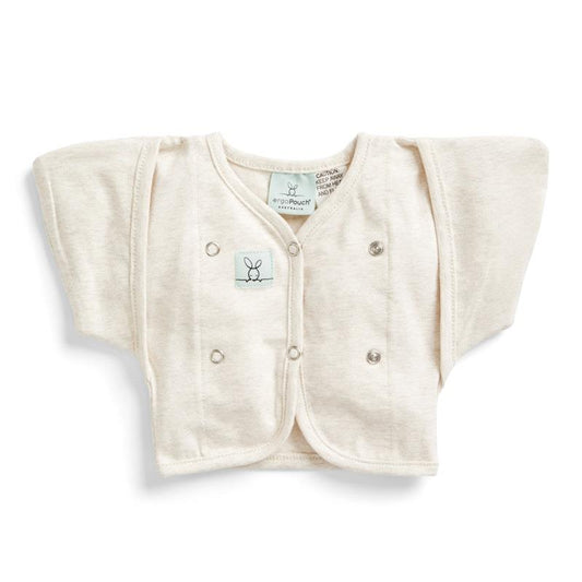 ergoPouch Butterfly Cardi in Oatmeal Marle for 0-3 Months-Auzzi Store