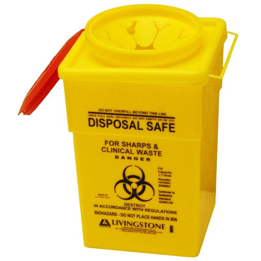 Livingstone 2L Sharps Waste Collector - Auzzistore