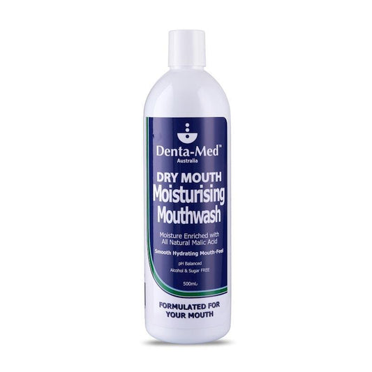 Denta-Med Dry Mouth Moisturising Mouthwash 500mL - Hydration for Dry Mouth Relief