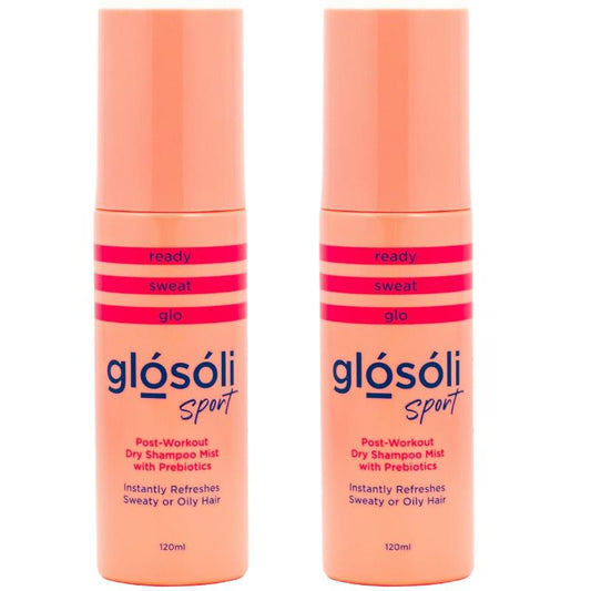 Glosoli Sport Ready Sweat Glo Dry Shampoo Bundle - 2 x 200ml