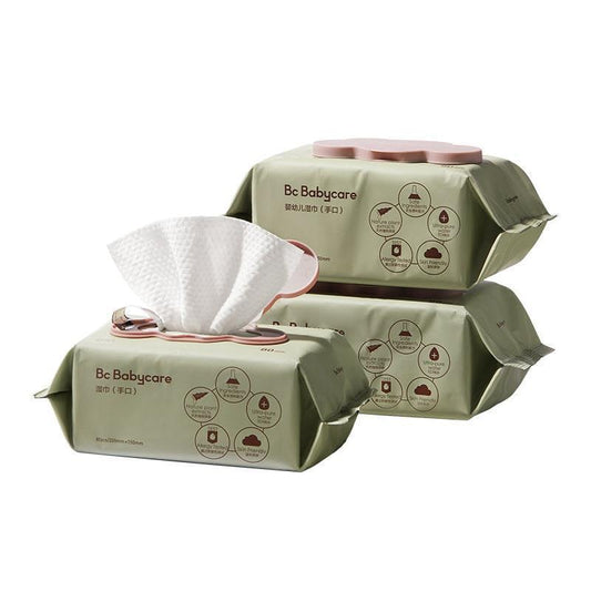 BC Babycare Cloud Baby Wipes - 80 Sheets, 3 Pack - Gentle & Eco-Friendly - Auzzistore