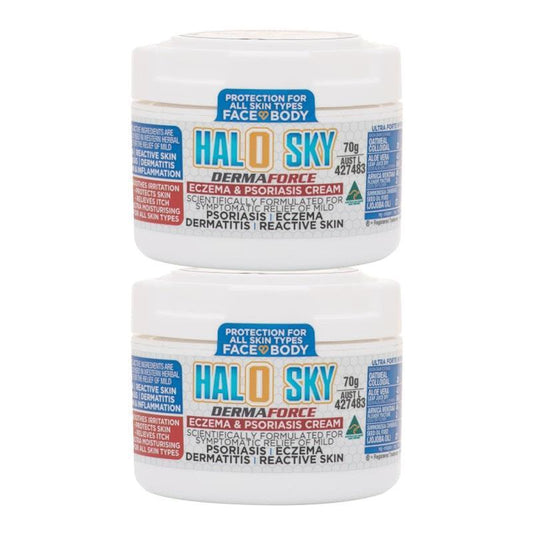 Athelite Halo Sky Derma Force Eczema & Psoriasis Cream 70g - Intensive Skin Relief