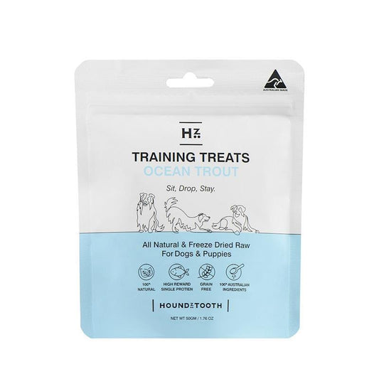 HOUNDZTOOTH Ocean Trout Training Treats 50g - All Natural Dog Rewards