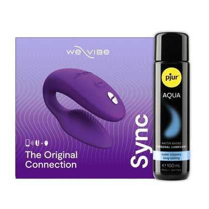 We Vibe Couples Value Bundle: Sync Vibrator & Premium Lubricant