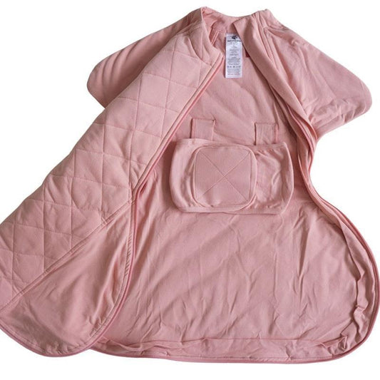 Baby Loves Sleep - 2.5 TOG Winter - Sleepy Hugs Extra-Wide Sack Warm - Peach Pink 0-3M - Auzzistore