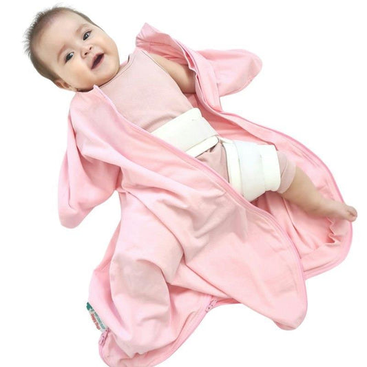 Baby Loves Sleep Sleepy Hugs 'Cool' Extra-Wide Sack - Candy Pink (Summer) 0-3M - Auzzistore