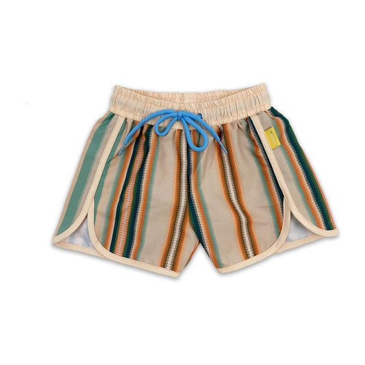 tyoub 70's Style Swim Shorts Serape Stripe for 3 Years