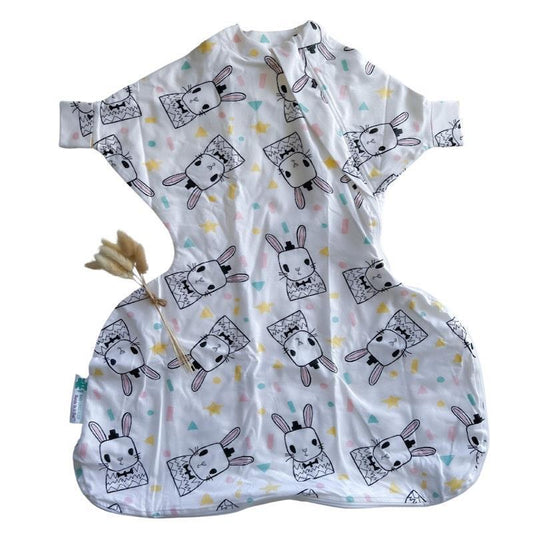 Baby Loves Sleep Hands In & Out Extra-Wide Sack (Hip Dysplasia) - Some Bunny Loves You (All Seasons) 6-12M