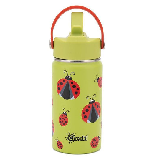 Cheeki 400ml Insulated Little Adventurer Bottle - Ladybug Design-Auzzi Store