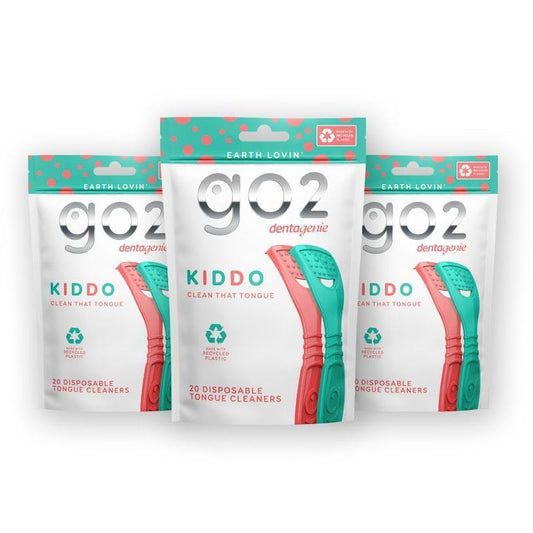 GO2 Dentagenie Kiddo Tongue Cleaner - 20 x 3 Multipack