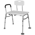 Equipmed Bath Transfer Bench Chair - 125kg Max Capacity (White)