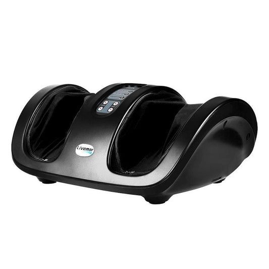 Livemor Foot Massager Ankle & Calf Shiatsu Kneading Rolling Massager - Black - Auzzistore