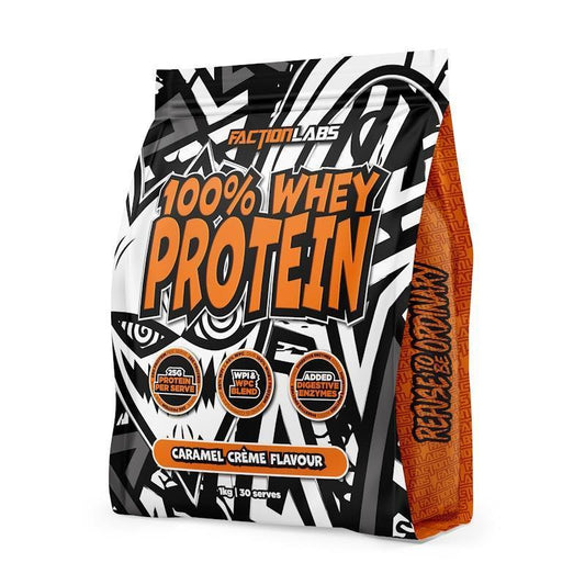 Faction Labs 100% Whey Protein - 30 Serves Caramel Creme-Auzzi Store
