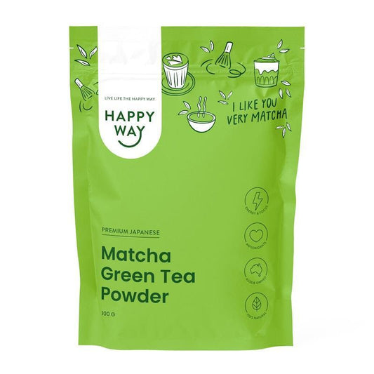 Happy Way Matcha Green Tea Powder 100g - Energize Your Day Naturally-Auzzi Store
