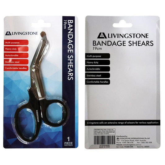 Livingstone Multi-Purpose Bandage Scissors - 19cm Stainless Steel-Auzzi Store