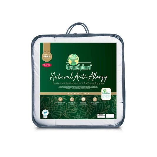 Tontine GreenSphere Natural Anti-Allergy Mattress Topper - King Bed 1pc