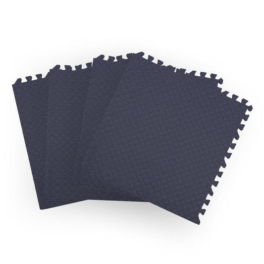 BoPeep EVA Foam Kids Play Mat Floor - Interlocking 60x60 Navy