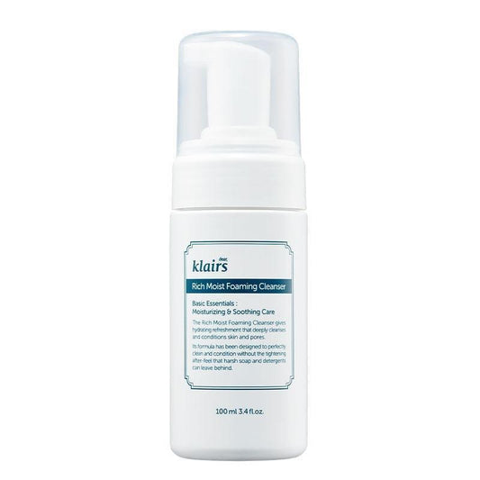 Klairs Rich Moist Foaming Cleanser 100ml - Hydrating & Soothing Cleanser