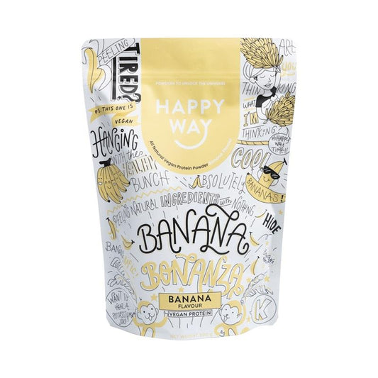 Happy Way Banana Bonanza Vegan Protein Powder - 500g