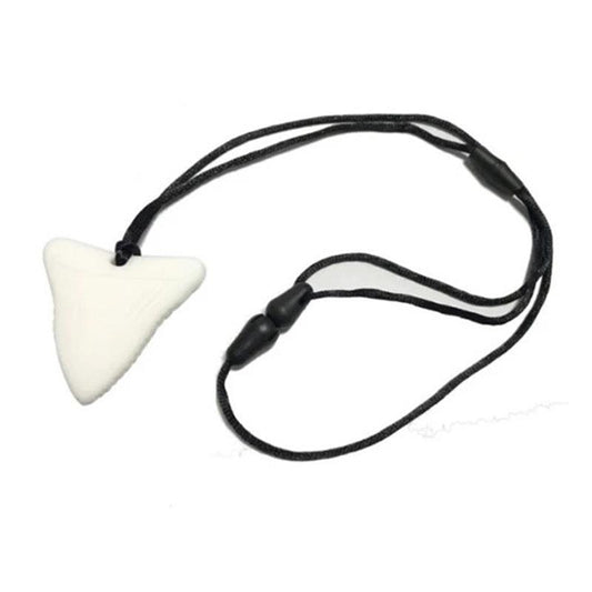 Sensory Safari Shark Tooth Sensory Necklace - White - Auzzistore