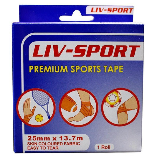 Livingstone Liv-Sport Premium Rigid Strapping Sports Tape 25mm x 13.7m - 1 Pack-Auzzi Store