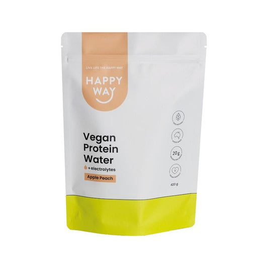Happy Way Apple Peach Vegan Protein Water Powder - 420g