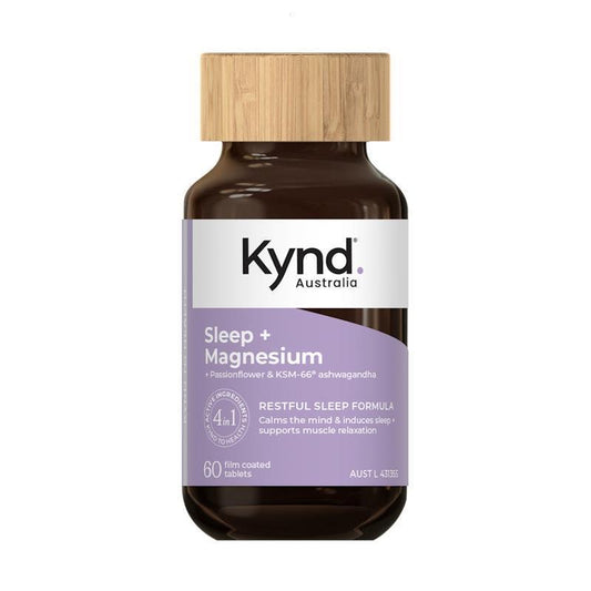 Kynd Sleep + Magnesium 60 Tablets - Natural Sleep Aid