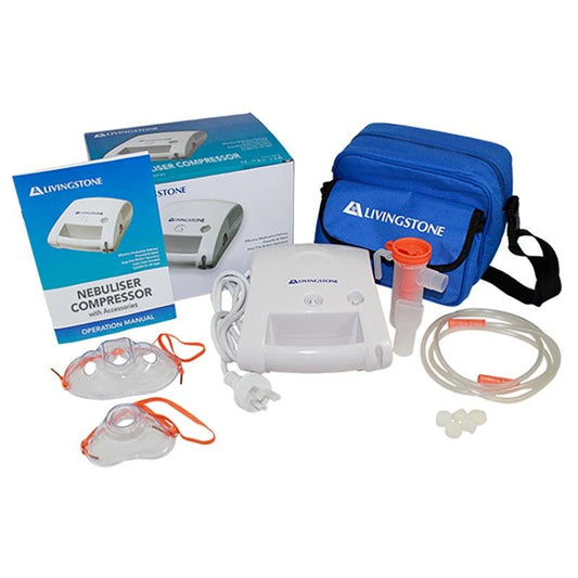 Livingstone Nebuliser Compressor with Accessories - Complete Set