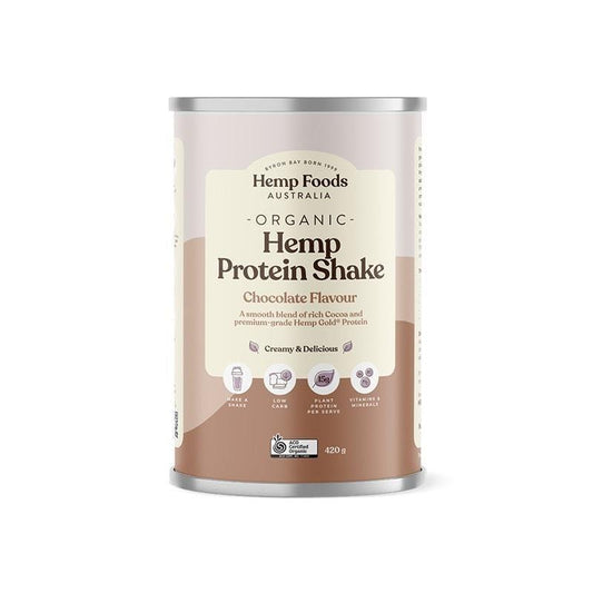 Hemp Foods Australia Organic Hemp Protein Chocolate 420g - Natural Energy Boost