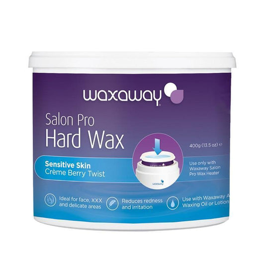 Waxaway Salon Pro Crème Berry Twist 400g Hypoallergenic Hard Wax - Auzzi Store