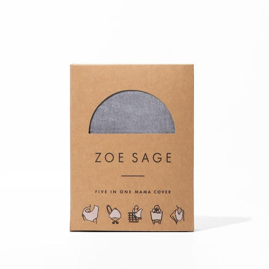 Zoe Sage 5-in-1 Multi-Use Mama Cover - Grey Stone 1pc