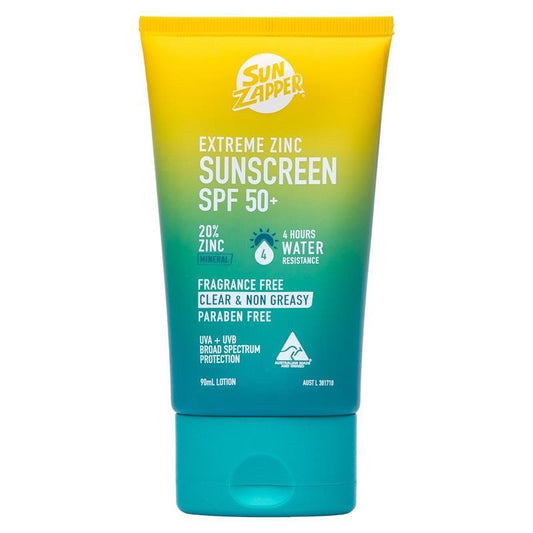 SUN ZAPPER Extreme Zinc Sunscreen Lotion SPF 50+ - 90ml