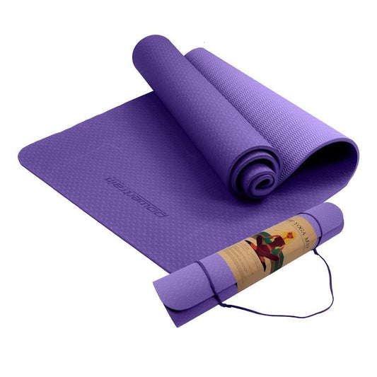 Powertrain 6mm TPE Yoga Pilates Exercise Mat - Lilac