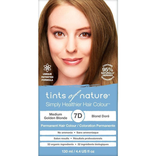 Tints of Nature 7D Medium Golden Blonde Permanent Hair Dye 130ml