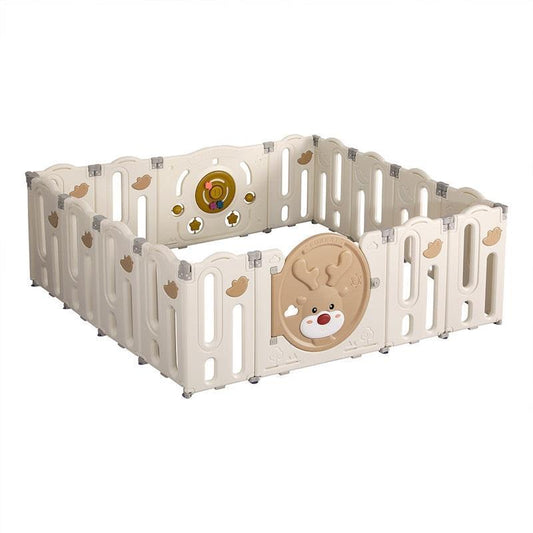BoPeep Kids Playpen - 16 Panel Baby Safety Gate & Toddler Fence for Playtime