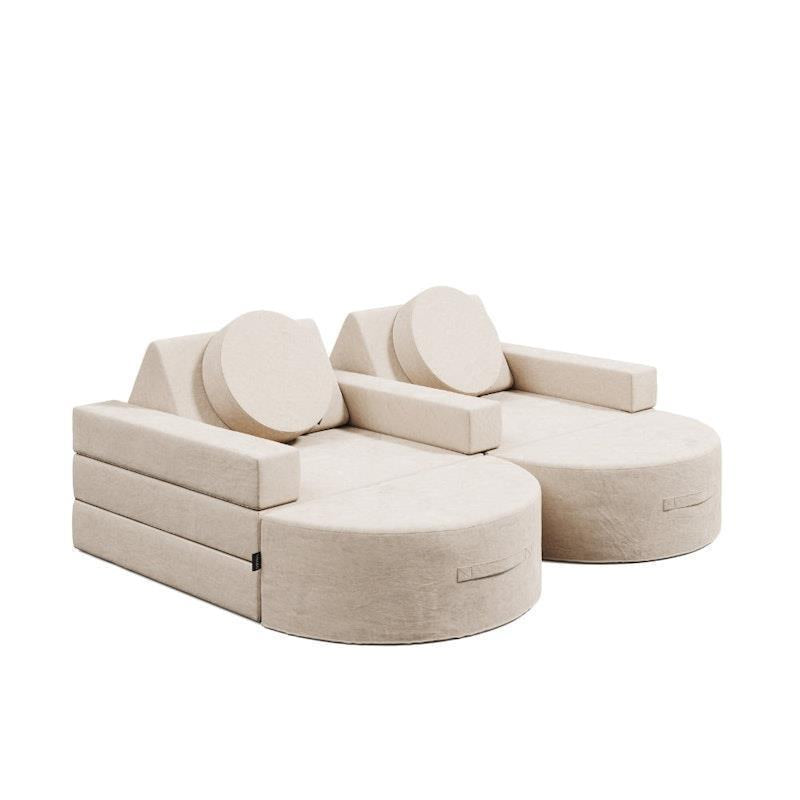 Loungey Movie Junior 13 Piece Ivory Play Couch-Auzzi Store