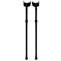 Livingstone Adjustable Aluminium Elbow Crutches - 66-96cm - 1 Pair