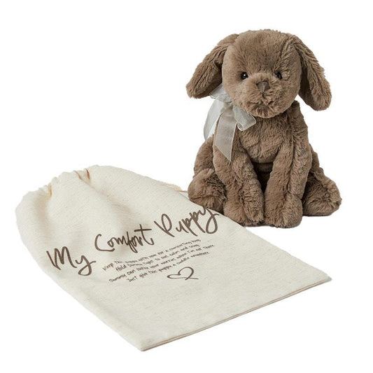 Jiggle & Giggle Sammy The Comfort Puppy Kids Toy Plush 0+ 1pc - Soft and Cuddly Companion - Auzzistore