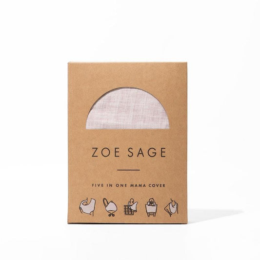 Zoe Sage 5-in-1 Multi-Use Mama Cover - Pale Pink 1pc