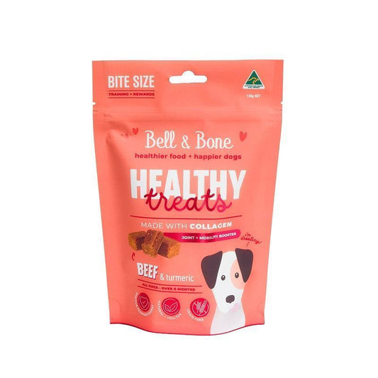 Bell & Bone Healthy Treats for Joint & Mobility Booster - Beef & Turmeric 130g