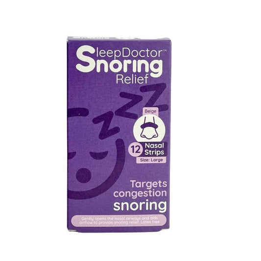 Sleep Doctor Nasal Strips Large 12 Strips - Breathe Easy for Snoring Relief-Auzzi Store