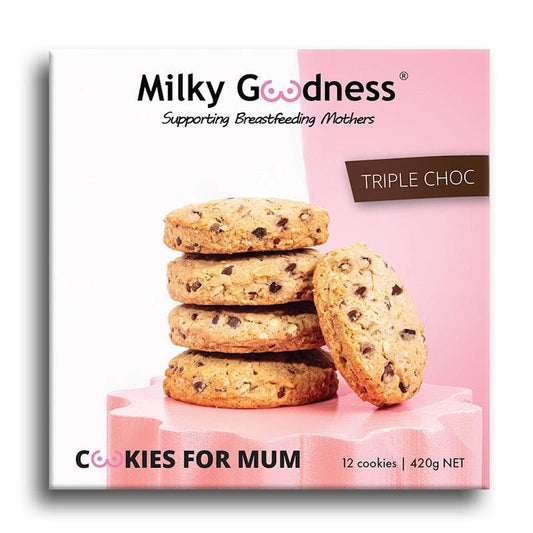Milky Goodness Triple Choc Lactation Cookies - 12 Pack - Auzzistore