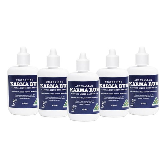 Karma Rub Natural Liquid Magnesium 45ml - 5 Pack for Daily Use-Auzzi Store