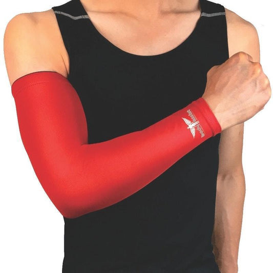BodyAssist Compression Arm Sleeve - Red (Medium, 2 Pack) - Auzzistore