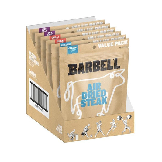 Barbell Foods Mixed Biltong 200g - 6 Pack of Flavor Variety