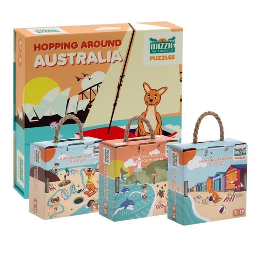 Mizzie The Kangaroo Little Aussie Lovers Puzzles Gift Set