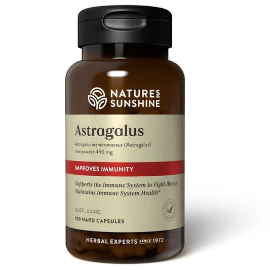 Nature's Sunshine Astragalus 450mg, 100 Capsules for Immune Support