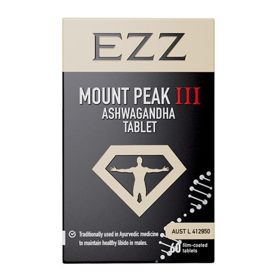 EZZ Mount Peak III Ashwagandha - 60 Capsules for Vitality
