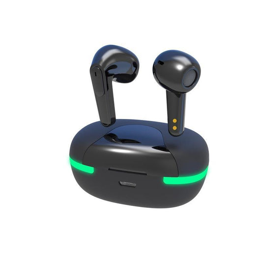 Laser TWS Earbuds with LED Display: True Wireless & Tap Controls - Black-Auzzi Store